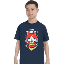 Load image into Gallery viewer, Shirts T-Shirts, Youth / XS / Navy Cute Yokai
