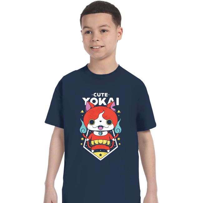 Shirts T-Shirts, Youth / XS / Navy Cute Yokai