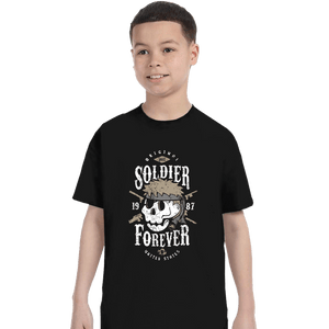 Shirts T-Shirts, Youth / XS / Black Soldier Forever
