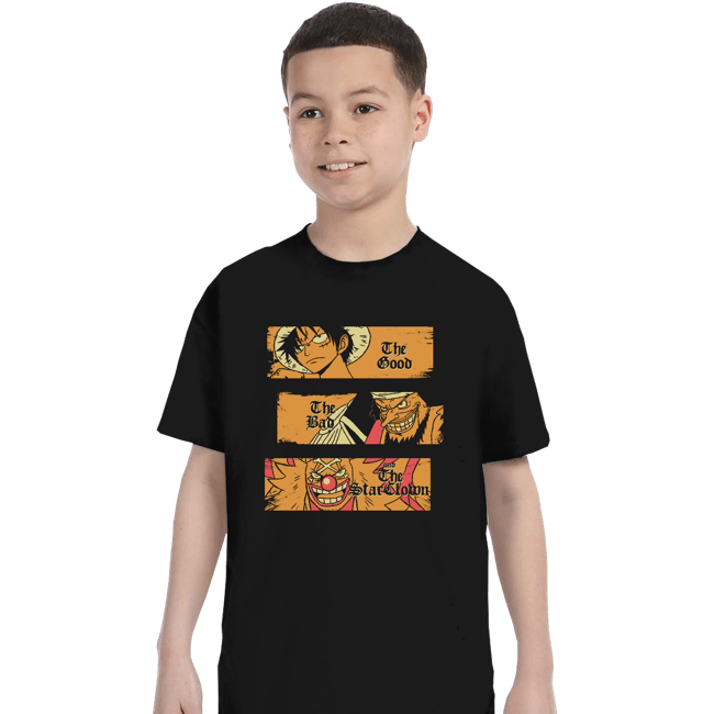 Daily_Deal_Shirts T-Shirts, Youth / XS / Black The Good The Bad and The Star Clown