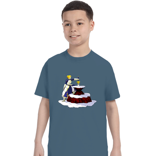 Shirts T-Shirts, Youth / XS / Indigo Blue Saber In The Stone