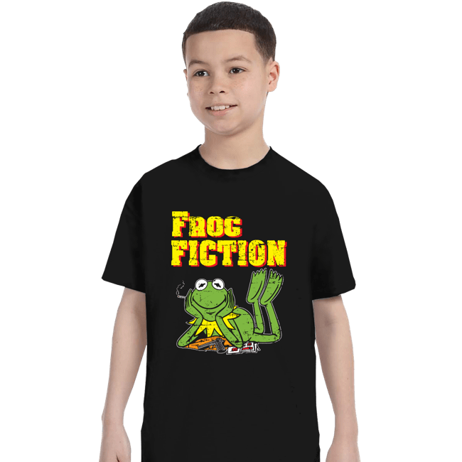 Daily_Deal_Shirts T-Shirts, Youth / XS / Black Frog Fiction