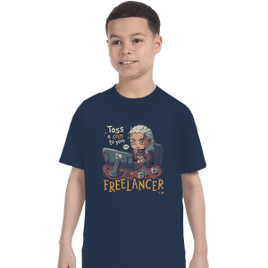 Shirts T-Shirts, Youth / XL / Navy Freelancer Of Blaviken