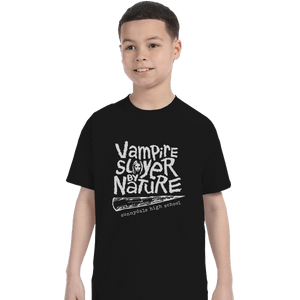 Shirts T-Shirts, Youth / XL / Black Vampire Slayer By Nature