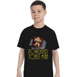 Shirts T-Shirts, Youth / XL / Black Powdered Toast Man