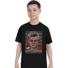 Load image into Gallery viewer, Shirts T-Shirts, Youth / XS / Black Santa Swanson
