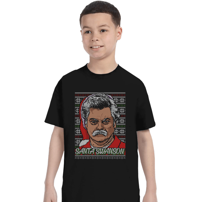 Shirts T-Shirts, Youth / XS / Black Santa Swanson
