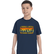 Load image into Gallery viewer, Daily_Deal_Shirts T-Shirts, Youth / XS / Navy Middle Earth Hiking Club
