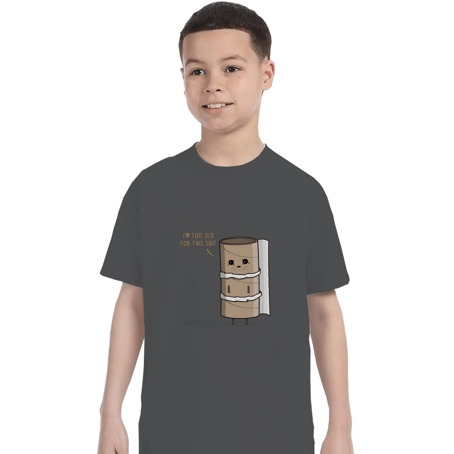 Shirts T-Shirts, Youth / XL / Charcoal Paper Rold