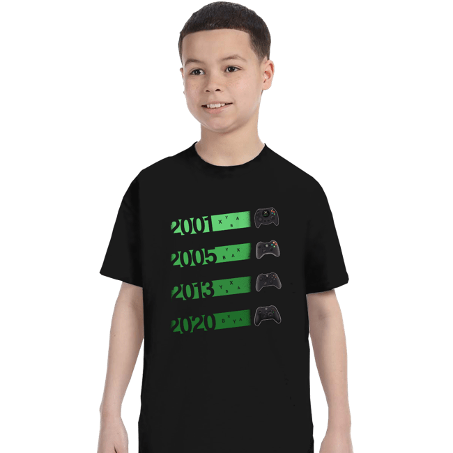 Shirts T-Shirts, Youth / XS / Black 2001 Controller