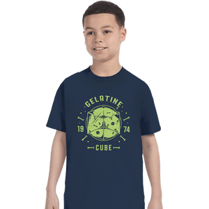 Shirts T-Shirts, Youth / XS / Navy Gelatine Cube