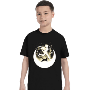 Daily_Deal_Shirts T-Shirts, Youth / XS / Black I Love My Cat To The Moon And Back!