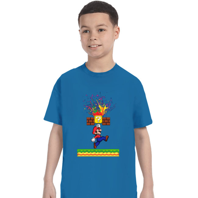 Shirts T-Shirts, Youth / XS / Sapphire Super Paint Splatter