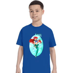 Secret_Shirts T-Shirts, Youth / XS / Royal Blue Sailor Ariel