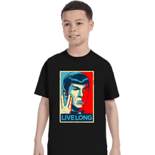 Load image into Gallery viewer, Daily_Deal_Shirts T-Shirts, Youth / XS / Black Live Long
