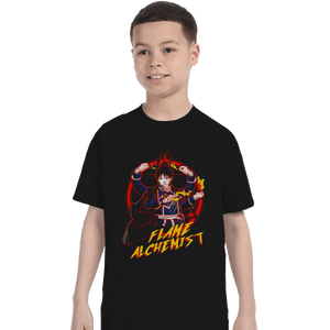 Shirts T-Shirts, Youth / Small / Black Flame Alchemist
