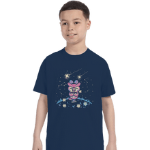 Load image into Gallery viewer, Shirts T-Shirts, Youth / Small / Navy Starry Owl
