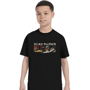 Shirts T-Shirts, Youth / XS / Black Scar Raider