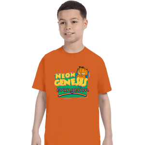 Shirts T-Shirts, Youth / XS / Orange Neon Garfield Evangelion Orange