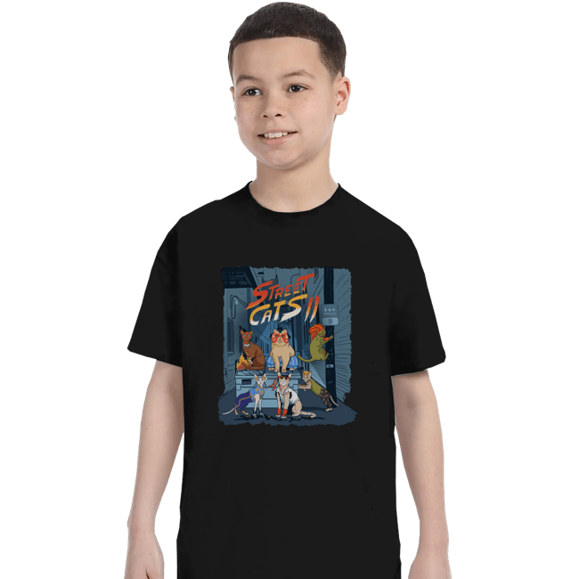 Shirts T-Shirts, Youth / XS / Black Street Cats II
