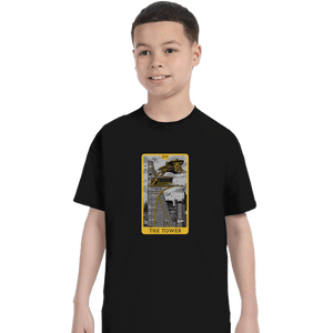 Shirts T-Shirts, Youth / XS / Black Tarot The Tower