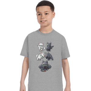 Shirts T-Shirts, Youth / XL / Sports Grey Night Fury Fusion