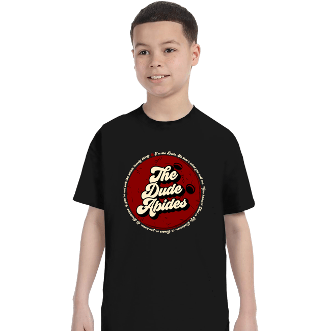 Shirts T-Shirts, Youth / XS / Black The Dude Abides...
