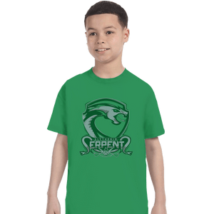 Shirts T-Shirts, Youth / XL / Irish Green Slytherin Serpents