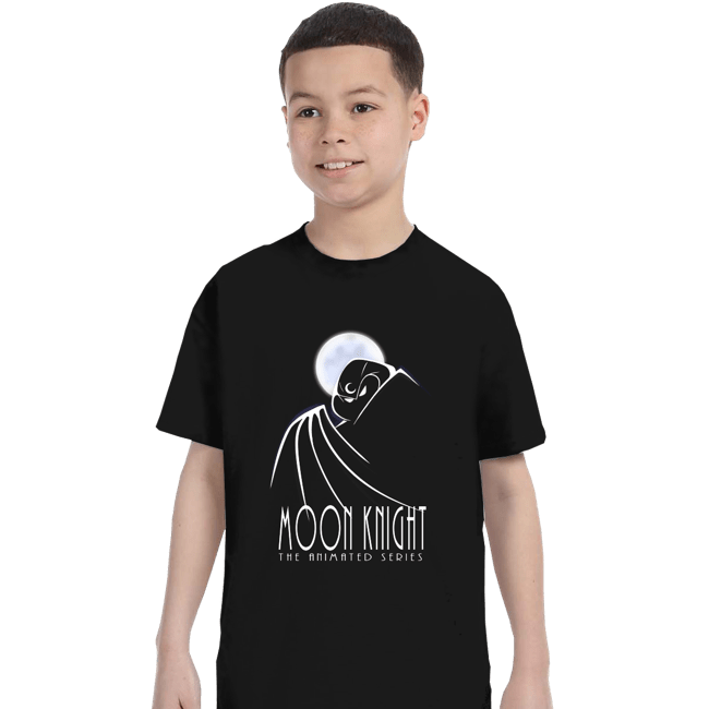 Secret_Shirts T-Shirts, Youth / XS / Black Moon Knight The Animated Series