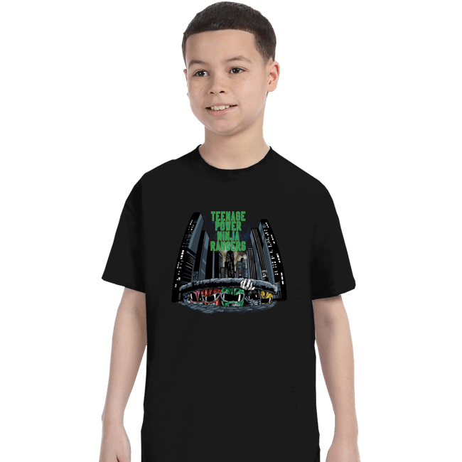 Daily_Deal_Shirts T-Shirts, Youth / XS / Black Teenage Power Ninja Rangers