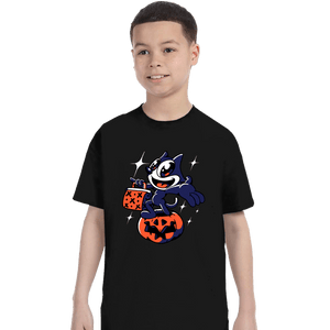 Shirts T-Shirts, Youth / XS / Black Felix The Cat