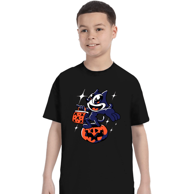 Shirts T-Shirts, Youth / XS / Black Felix The Cat