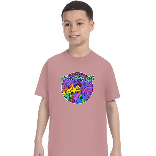 Shirts T-Shirts, Youth / XS / Pink Homer Hippy