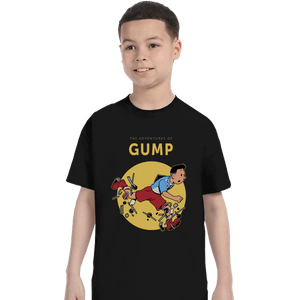 Daily_Deal_Shirts T-Shirts, Youth / XS / Black The Adventures Of Gump