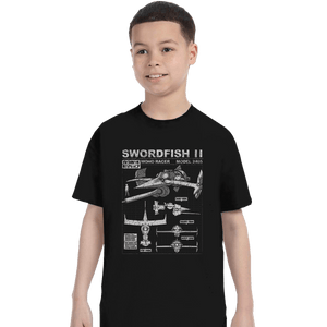 Shirts T-Shirts, Youth / XL / Black Swordfish II Deal