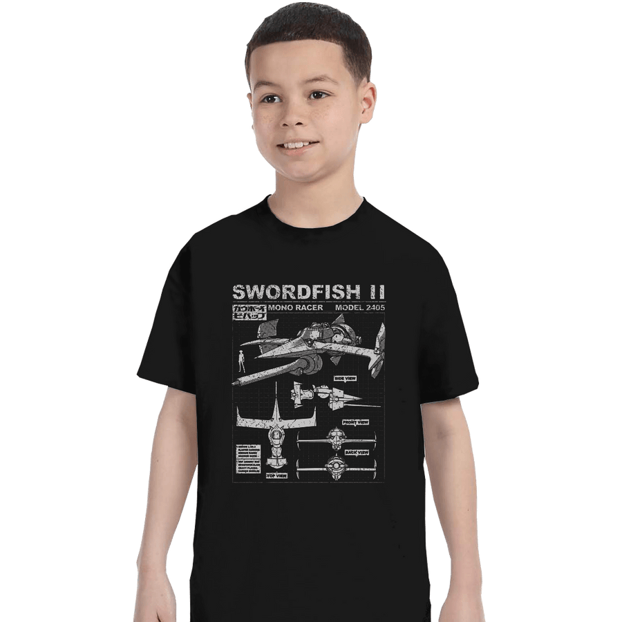 Shirts T-Shirts, Youth / XL / Black Swordfish II Deal