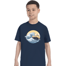 Load image into Gallery viewer, Daily_Deal_Shirts T-Shirts, Youth / XS / Navy The Great Wave of the Ringwraiths
