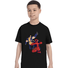 Load image into Gallery viewer, Secret_Shirts T-Shirts, Youth / XS / Black Wolverine And Deadpool
