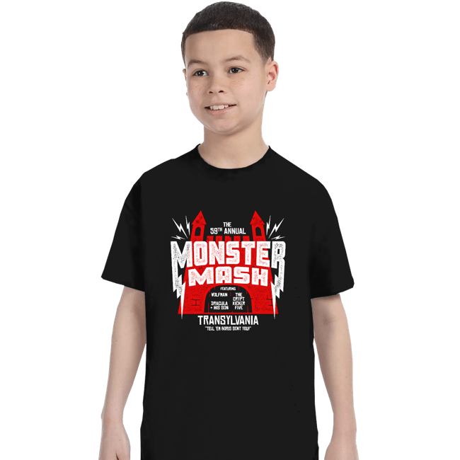 Daily_Deal_Shirts T-Shirts, Youth / XS / Black Monster Mash
