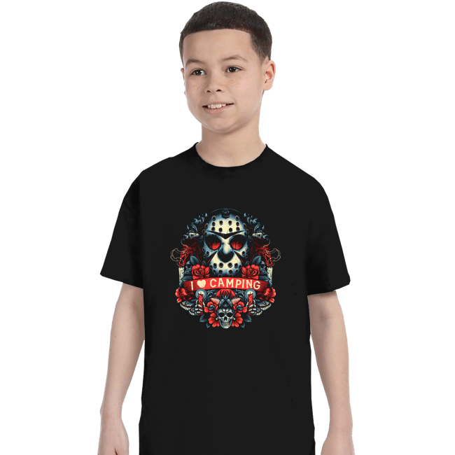 Shirts T-Shirts, Youth / XS / Black Symbol Of The Camper