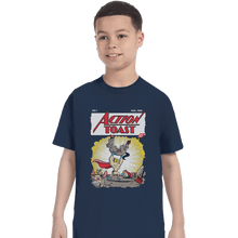 Load image into Gallery viewer, Shirts T-Shirts, Youth / XL / Navy Action Toast
