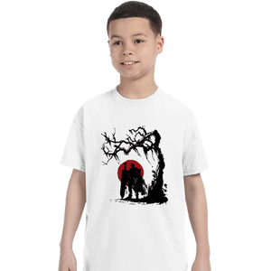 Shirts T-Shirts, Youth / XS / White Black Swordsman Under The Sun