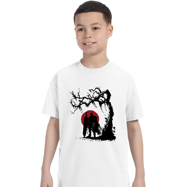 Shirts T-Shirts, Youth / XS / White Black Swordsman Under The Sun