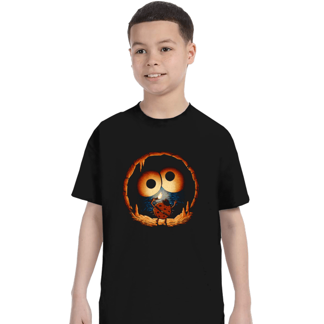 Daily_Deal_Shirts T-Shirts, Youth / XS / Black Cave Monster