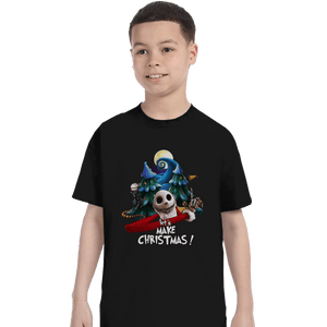 Shirts T-Shirts, Youth / XL / Black Let's Make Christmas