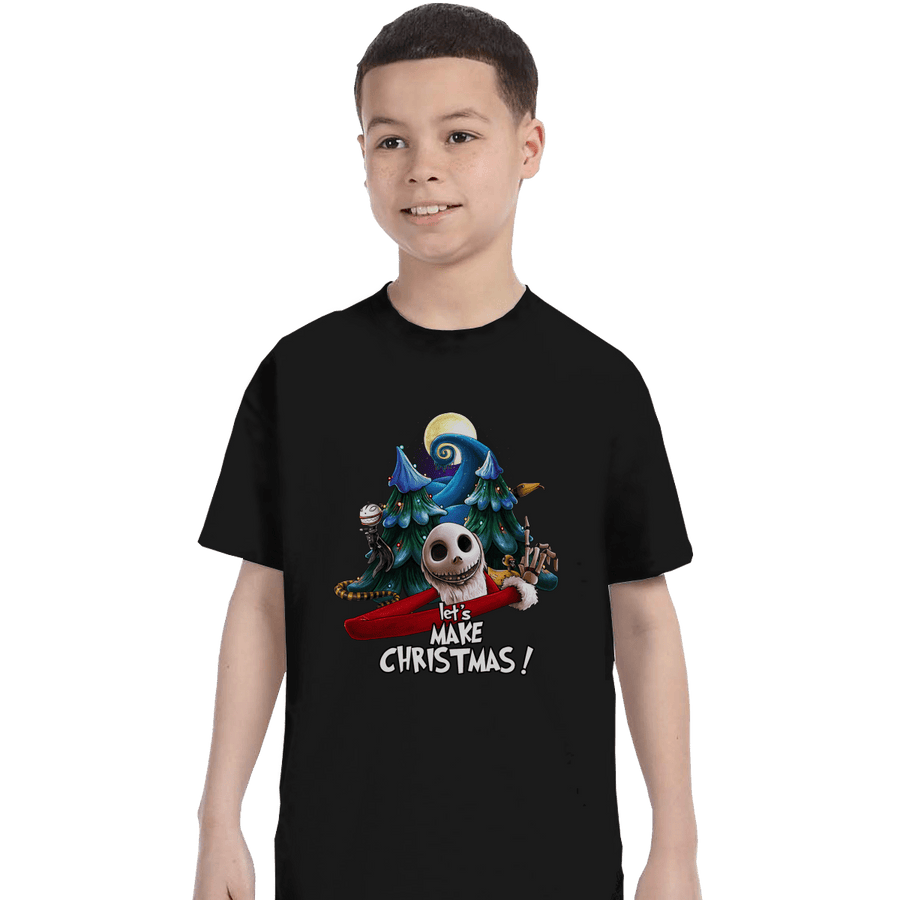 Shirts T-Shirts, Youth / XL / Black Let's Make Christmas