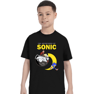 Shirts T-Shirts, Youth / XS / Black The Adventures of Sonic