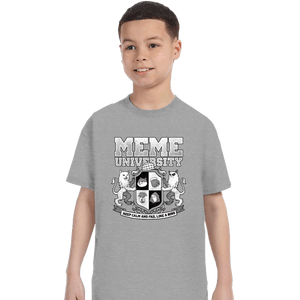 Secret_Shirts T-Shirts, Youth / XS / Sports Grey Meme University