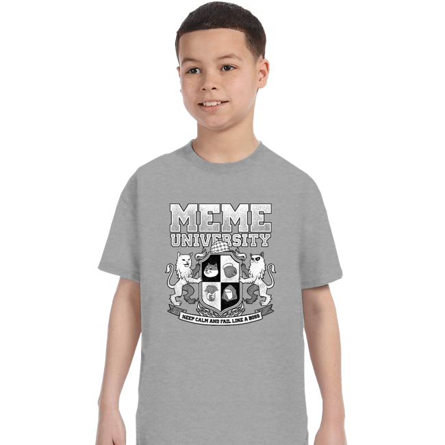 Secret_Shirts T-Shirts, Youth / XS / Sports Grey Meme University