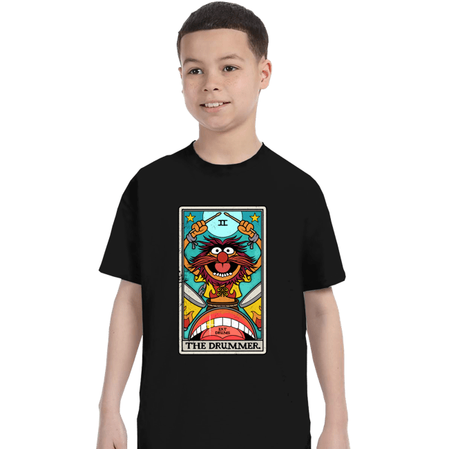 Daily_Deal_Shirts T-Shirts, Youth / XS / Black The Drummer